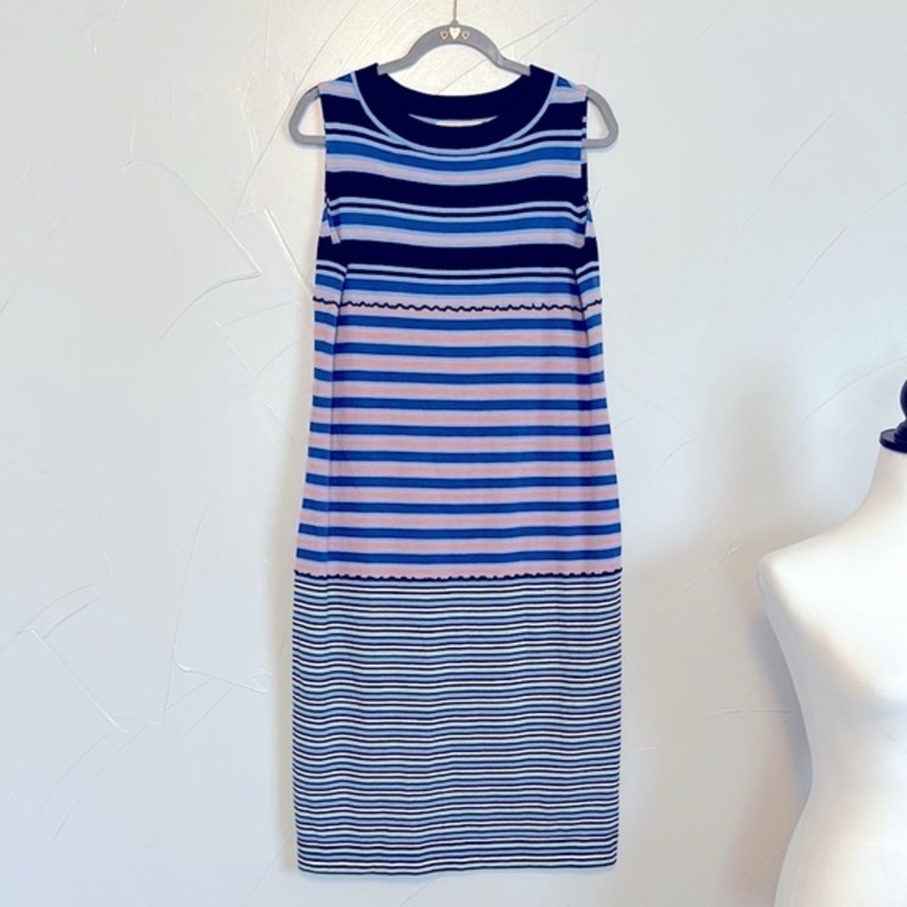 MARNI X UNIQLO Wool Striped Midi Dress EUC L